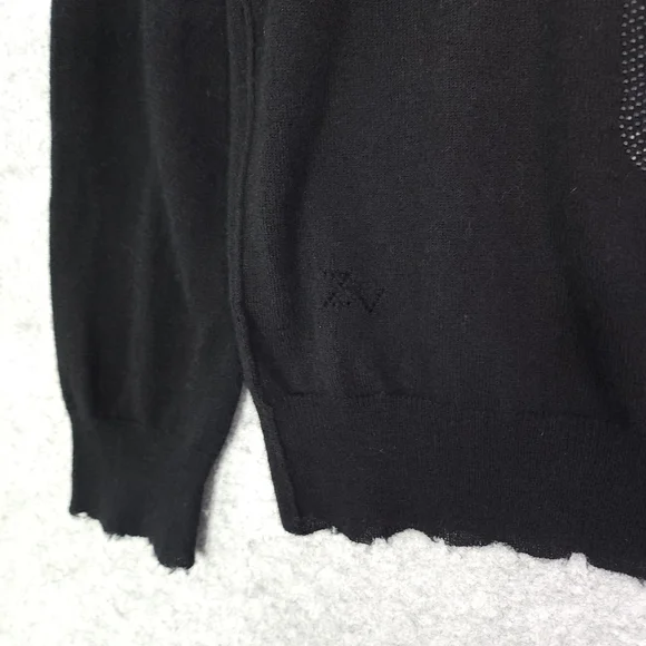 Zadig & Voltaire Cashmere Miss Bis CP Black Skull Sweater - Picture 4 of 9